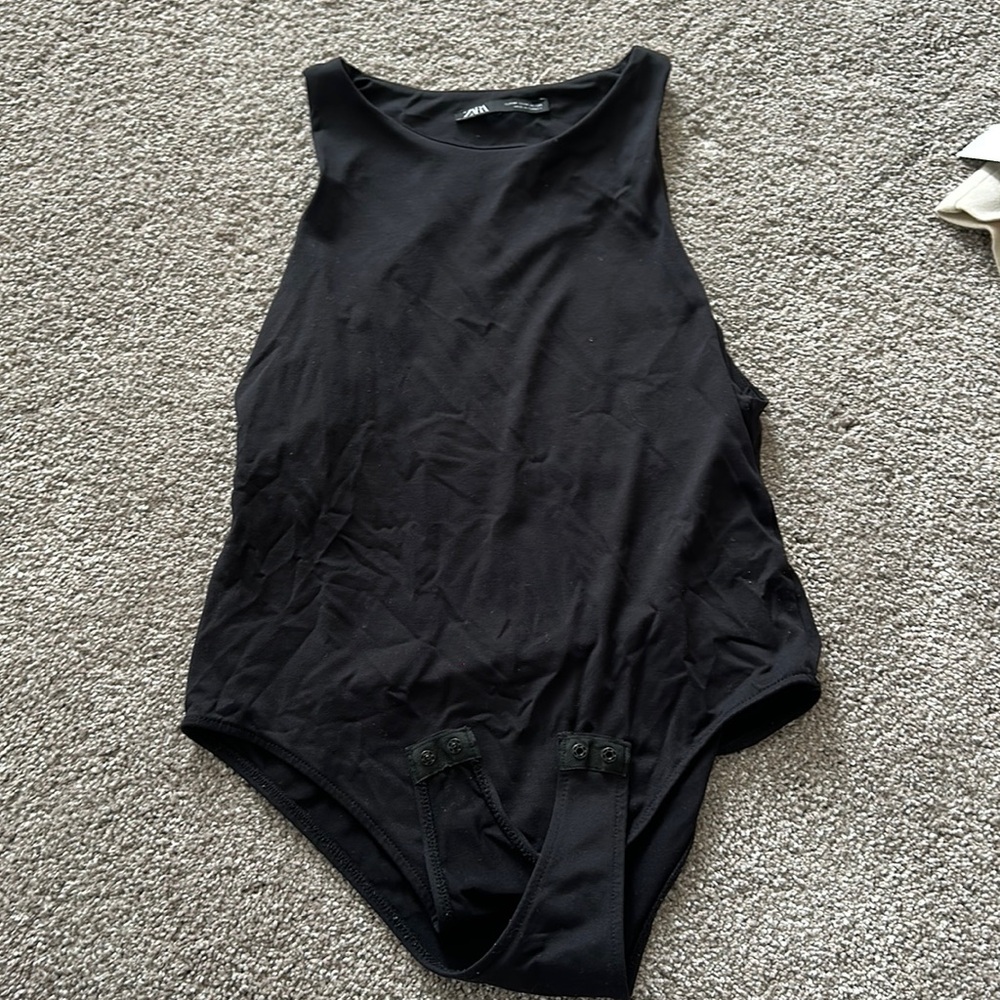 Zara high neck bodysuit - M